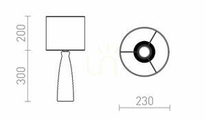 Lampă de masă Rendl LAURA R13324 bej-gri E27 small 6