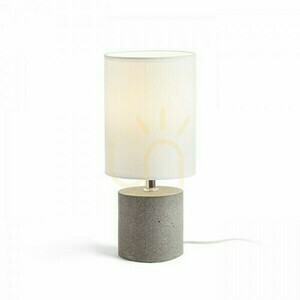 Lampă de masă Camino cu abajur Alb Ciment 230 V E27 28 W. small 1