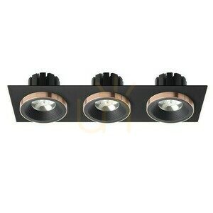 Sharm Sq Iii Negru/Negru Cupru Negru Aparat de iluminat încastrat 230 V Led 3x10 W 24° 3000 K small 1