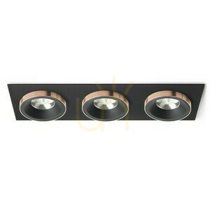 Sharm Sq Iii Negru/Negru Cupru Negru Aparat de iluminat încastrat 230 V Led 3x10 W 24° 3000 K small 0