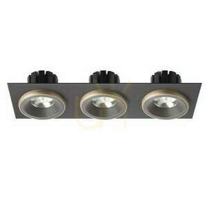Sharm Sq Iii Bronz/Aur perlat Aparat de iluminat încastrat 230 V Led 3x10 W 24° 3000 K small 1