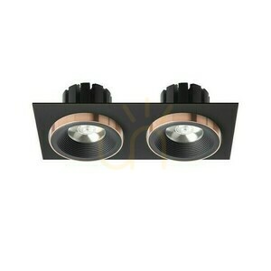 Corp de iluminat încastrat Rendl SHARM SQ II negru/negru cupru LED 2×10 W 3000 K R13259 small 1