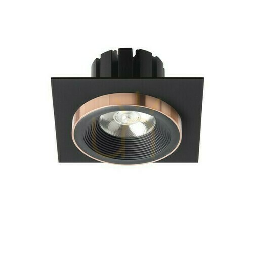 Verifica Corp de iluminat încastrat Rendl SHARM SQ I, negru / negru cupru, LED 10 W, 3000 K, 24°