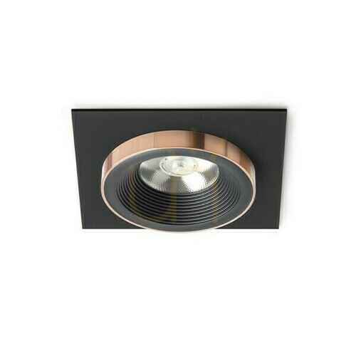 Verifica Corp de iluminat încastrat Rendl SHARM SQ I, negru / negru cupru, LED 10 W, 3000 K, 24°
