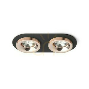 Sharm R Ii Negru Cupru/Copru Aparat de iluminat încastrat 230 V Led 2x10 W 24° 3000 K small 0