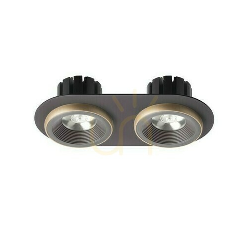 Verifica Sharm R Ii Corp de iluminat de încastrat Bronz/Aur Perlat 230 V Led 2x10 W 24° 3000 K