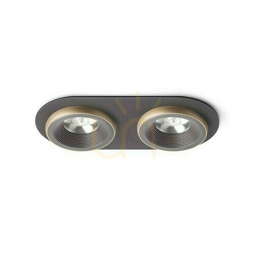 Verifica Sharm R Ii Corp de iluminat de încastrat Bronz/Aur Perlat 230 V Led 2x10 W 24° 3000 K