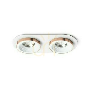 Sharm R Ii Aparat de iluminat încastrat alb cupru 230 V Led 2x10 W 24° 3000 K small 0