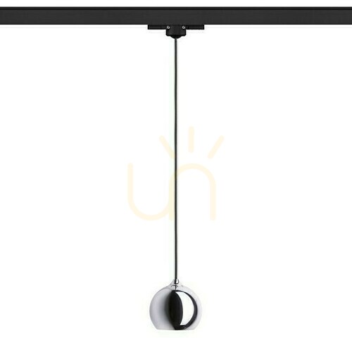 Verifica Desty Lampă suspendată pentru șină trifazată negru cromat 230 V Gu10 35 W.