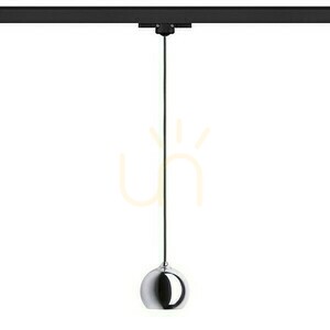 Desty Lampă suspendată pentru șină trifazată negru cromat 230 V Gu10 35 W. small 1