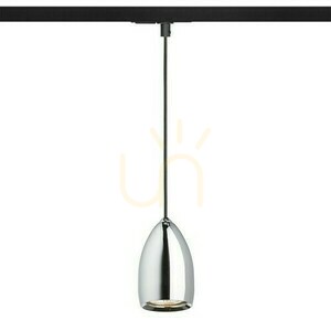 Lampă suspendată Rendl Babades pentru șină monofazată, crom, GU10 max 35 W, suspensie 80 cm small 1