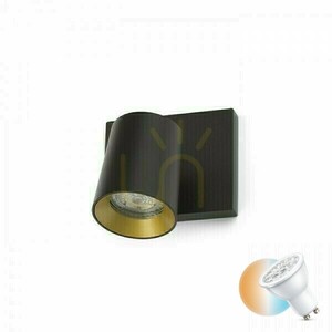 Kenny I Black/Gold Lampă de suprafață 230 V Gu10 35 Watt. small 0
