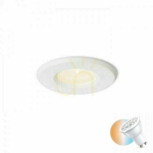 Verifica Corp de iluminat de încastrat Apriori White Satin Glass 230 V Gu10 35 W Ip54