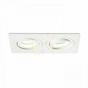 Spot încastrat Rendl PASADENA GU10 SQ II alb, 2x GU10 max. 7 W small 2
