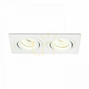 Spot încastrat Rendl PASADENA GU10 SQ II alb, 2x GU10 max. 7 W small 5