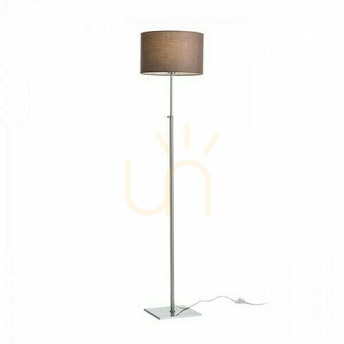 Verifica Edika Lampă de podea în picioare Bronz Nichel Mat 230 V E27 42 W.