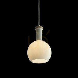 Pulire Rd Lampă suspendată Pulire Opal Glass/Wood/Chrome 230 V E14 28 W. small 4
