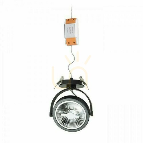 Verifica Kelly Led Dimm Lampă de suprafață Kelly Led Dimm cu soclu încastrat negru 230 V 12 W 24° 3000 K