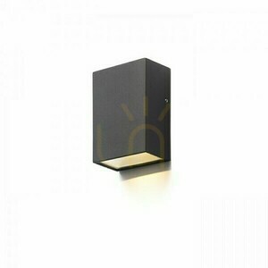 Lampă de perete pentru exterior Pekko Black 230 V Led 3 W 67° Ip54 3000 K small 0