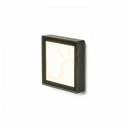 Verifica Dejavu Sq 9 Aparat de iluminat exterior încastrat negru 230 V Led 3.5 W Ip65 3000 K