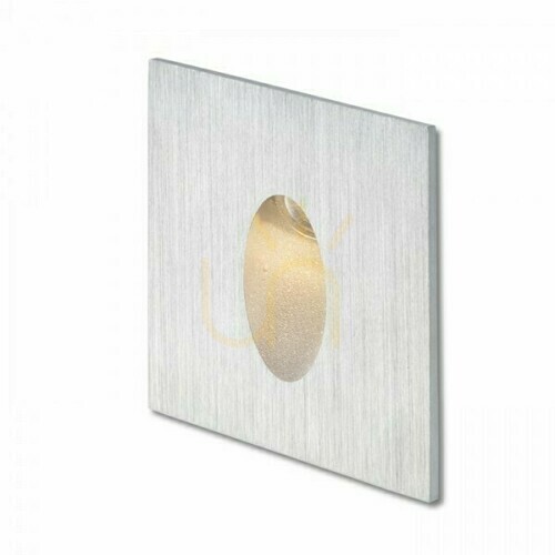 Verifica Elica Sq Aluminiu periat Corp de iluminat încastrat exterior 230 V Led 3 W Ip54 3000 K