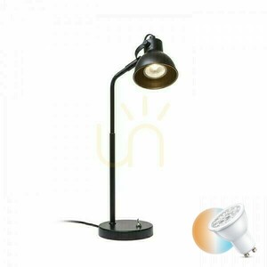 Lampă de masă Rosita Negru/Aur 230 V Led Gu10 9 W. small 0