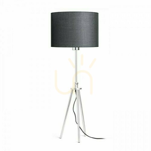 Verifica Lampă de masă Gardette Aluminiu negru 230 V E27 42 W.