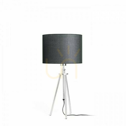 Verifica Lampă de masă Gardette Aluminiu negru 230 V E27 42 W.
