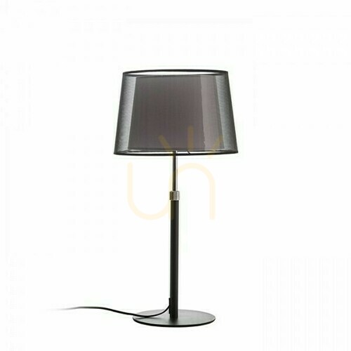 Verifica Lampă de masă Rendl Esplanade transparentă negru-alb crom E27 15 W R12484