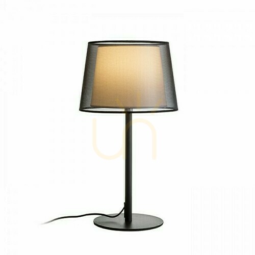 Verifica Lampă de masă Rendl Esplanade transparentă negru-alb crom E27 15 W R12484