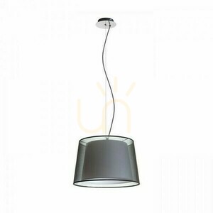 Lampă suspendată Esplanade Lampă suspendată negru/alb crom transparent 230 V E27 42 W. small 4