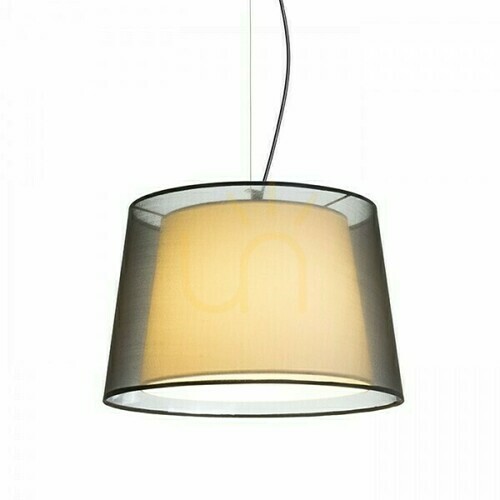 Verifica Lampă suspendată Esplanade Lampă suspendată negru/alb crom transparent 230 V E27 42 W.