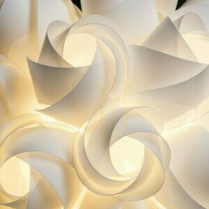 Coco White Pcv Lampă suspendată 230 V E27 28 W. small 1