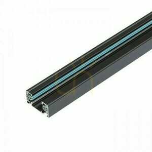 Șină de iluminat 1 F 2m negru 230 V small 0