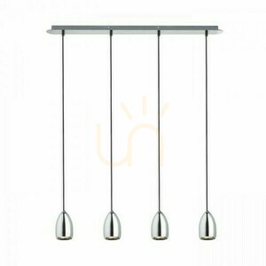 Babades Iv Chrome 230 V Gu10 4x35 W Lampă suspendată. small 0