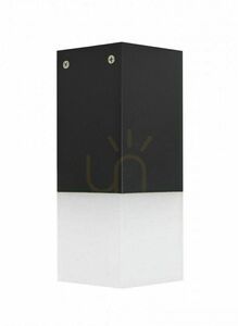 Plafonieră exterior SU-MA CUBE negru 20W IP44 CB-S BL small 0