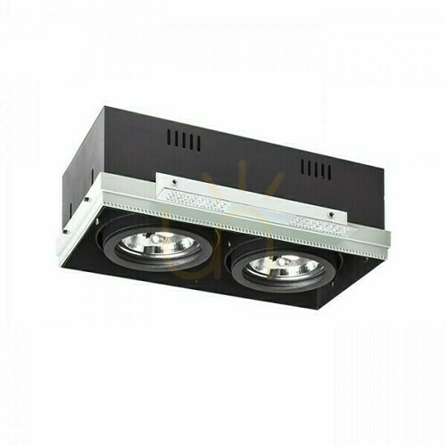 Verifica Electra Ii Corp de iluminat încastrat negru 12 V G53 2x50 W.
