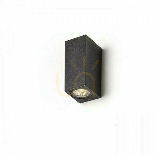 Verifica Lampă de perete pentru exterior Kubi Ii Anthracite 230 V Led 2x3 W 56° Ip54 3000 K