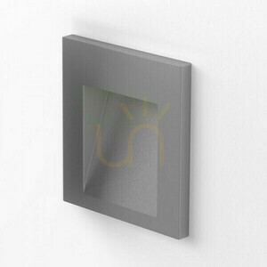 Tess Sq Silver Grey gri argintiu corp de iluminat încastrat în exterior 230 V Led 3 W Ip54 3000 K small 4