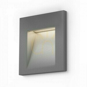 Tess Sq Silver Grey gri argintiu corp de iluminat încastrat în exterior 230 V Led 3 W Ip54 3000 K small 0