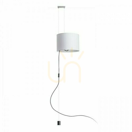 Verifica Broadway Lampă suspendată reglabilă alb-cromat 230 V E27 42 W.