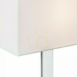 Plaza M Lampă de masă alb cromat 230 V E27 42 W. small 1