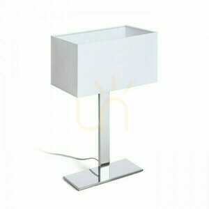 Plaza M Lampă de masă alb cromat 230 V E27 42 W. small 2