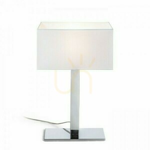 Plaza M Lampă de masă alb cromat 230 V E27 42 W. small 3