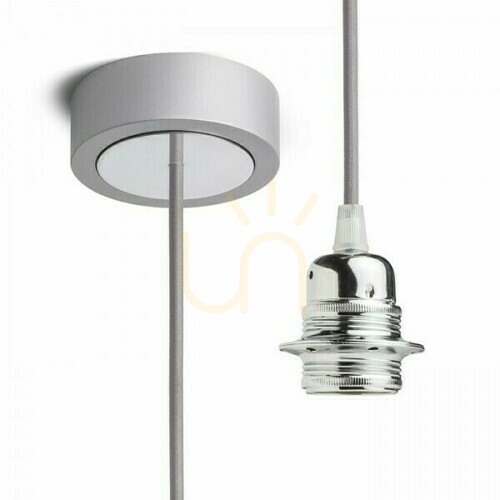 Verifica Set suspendat Rendl HEX R11943 gri/crom E27 15 W