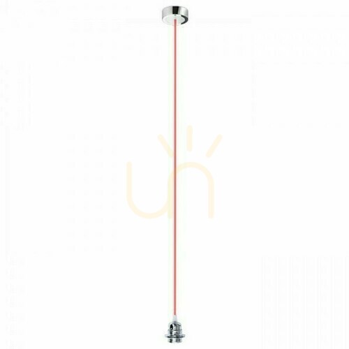 Verifica Set suspendat Rendl HEX CHROME roșu R11937 E27 15 W