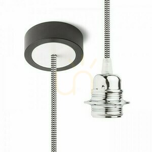 Abajur, set hexagonal pentru suspendare Cp+C/Bk+Cho+Bp1 230 V E27 28 W. small 3