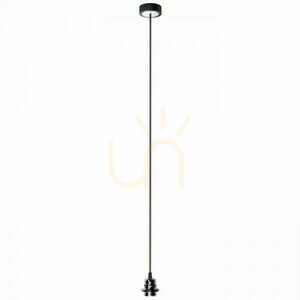Set suspendat RENDL HEX negru, dulie E27, cablu 150 cm R11914 small 1