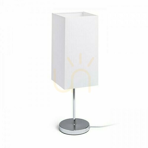 Verifica Abajur de lampă, Tempo 15/30 policotonă alb/alb Pvc Max Abajur de lampă. 28 W