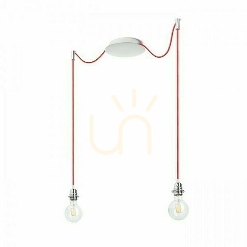Verifica Abajur, abajur de lampă Kombix 2 Set de suspendare Chp+Czk+Cho 230 V E27 2x28 W.
